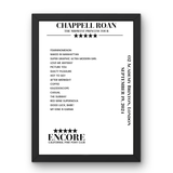 Chappell Roan September 19, 2024 O2 Academy Brixton London Setlist Poster - Setlist