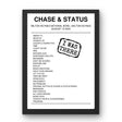 Chase & Status August 10, 2024 Milton Keynes National Bowl Milton Keynes Setlist Poster - Setlist