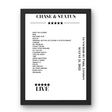 Chase & Status August 21, 2022 Gunnersbury Park London Setlist Poster - Setlist