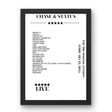 Chase & Status February 23, 2024 The Drumsheds London Setlist Poster - Setlist