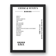 Chase & Status July 14, 2024 Glasgow Green Glasgow Setlist Poster - Setlist