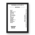 Chase & Status March 01, 2024 O2 Victoria Warehouse Manchester Setlist Poster - Setlist