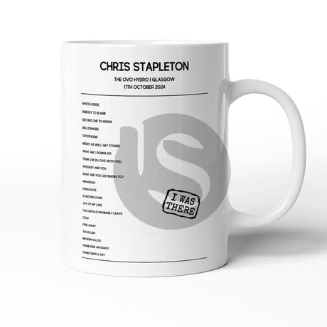 Chris Stapleton All - American Road Show Goes Across The Pond The OVO Hydro Glasgow 17th October 2024 - Setlist Mug - Setlist