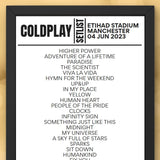 Coldplay Etihad Stadium Manchester June 4 2023 Setlist - Setlist