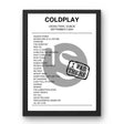 Coldplay September 02, 2024 Croke Park Dublin Setlist Poster - Setlist