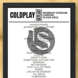 Coldplay Setlist Wembley Stadium August 12 2022 - Setlist