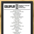 Coldplay Setlist Wembley Stadium August 16 2022 - Setlist