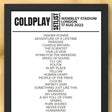 Coldplay Setlist Wembley Stadium August 17 2022 - Setlist