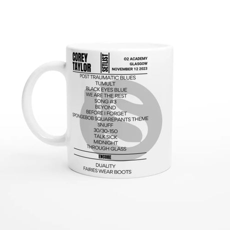 Corey Taylor Glasgow November 2023 Setlist Mug - Setlist