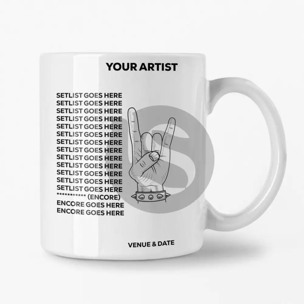 Custom Mug - Horns - Setlist