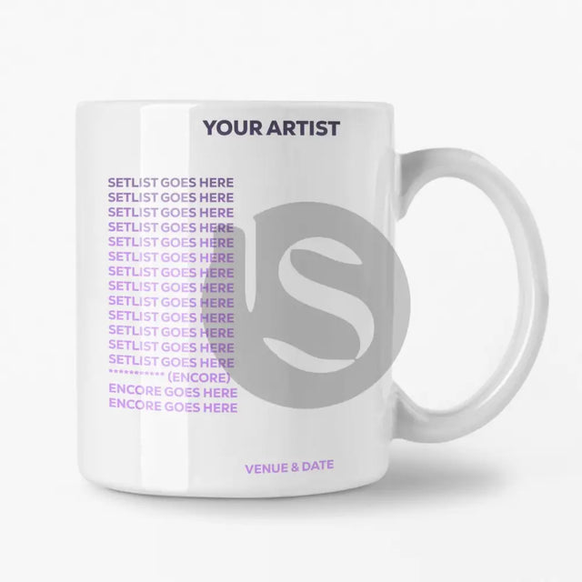 Custom Mug - Purple Gradient - Setlist