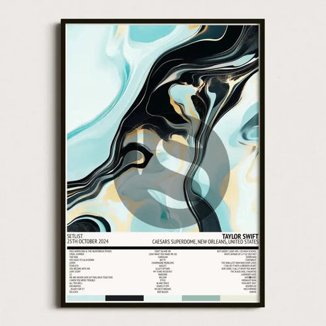 Custom Setlist Tour Poster - Marble - Setlist