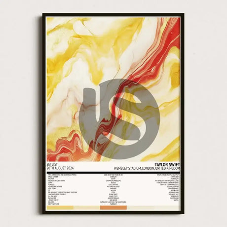 Custom Setlist Tour Poster - Marble - Setlist