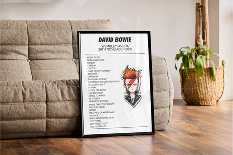 David Bowie 26th November 2003 Wembley Arena London I Was There - Setlist