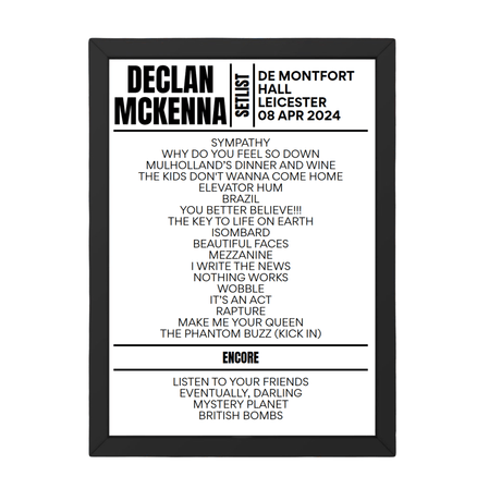 Declan McKenna Leicester Setlist April 2024 - Setlist