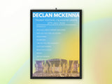 Declan Mckenna TRNSMT Festival 2024 - Setlist Poster - Setlist