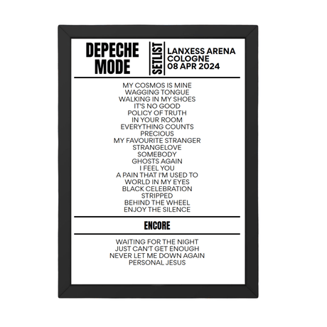 Depeche Mode Cologne April 2024 Setlist - Setlist