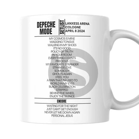 Depeche Mode Cologne April 8 2024 Replica Setlist Mug - Setlist