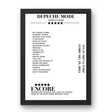 Depeche Mode February 29, 2024 Atlas Arena Łódź Setlist Poster - Setlist