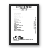 Depeche Mode London Stadium London 3 June 2017 Setlist Poster - Setlist