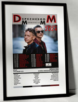 Depeche Mode Memento Mori AO Arena Manchester 29th January 2024 - Setlist Tour Poster - Setlist