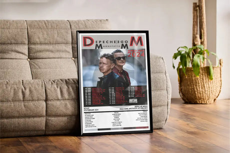 Depeche Mode Memento Mori Ziggo Dome Amsterdam 8th February 2024 - Setlist Tour Poster - Setlist