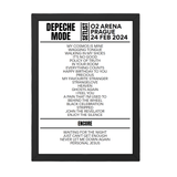 Depeche Mode Prague February 24, 2024 Replica Setlist - Setlist