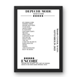 Depeche Mode September 29, 2023 Moody Center Austin Setlist Poster - Setlist