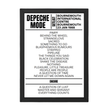 Depeche Mode Setlist 23-01-1988-Bournemouth - Setlist