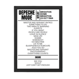 Depeche Mode Setlist 23-10-1984-Brighton - Setlist