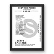 Depeche Mode Twickenham Stadium Twickenham 17 June 2023 Setlist Poster - Setlist