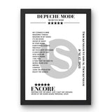 Depeche Mode Twickenham Stadium Twickenham 17 June 2023 Setlist Poster - Setlist