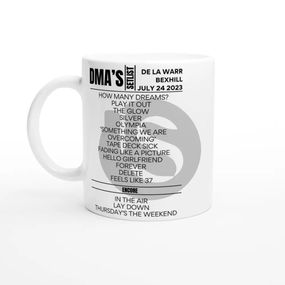 DMA's Bexhill May 2023 Setlist Mug - Setlist