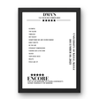 DMA’s December 10, 2023 University of Keele Keele Setlist Poster - Setlist