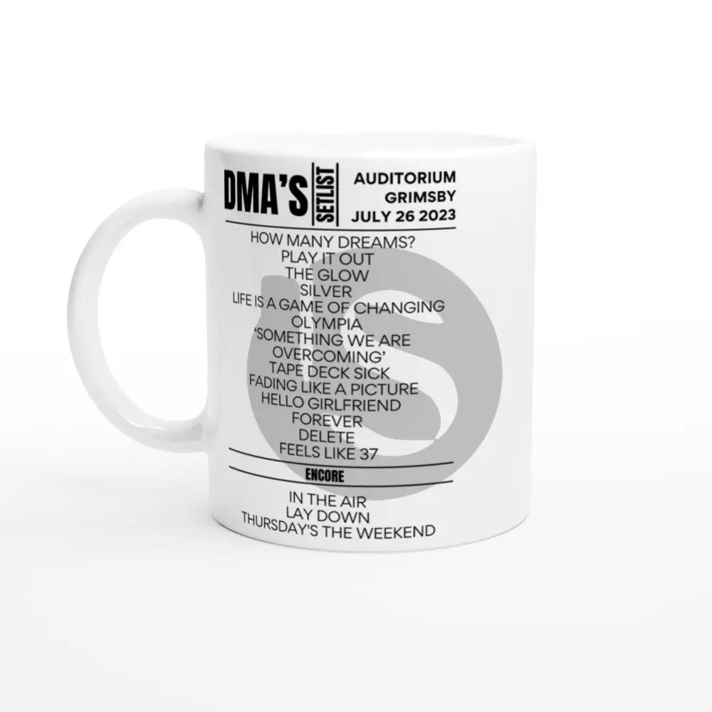 DMA's Grimsby July 2023 Setlist Mug - Setlist