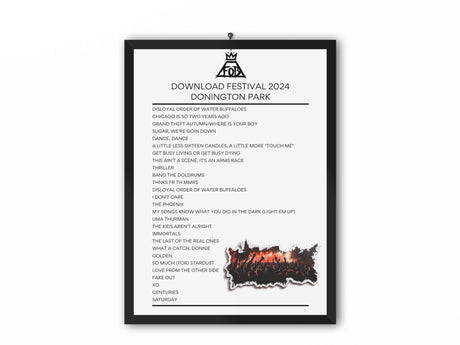 Download Festival 2024 Saturday - Sticker Setlist Bundles - Setlist