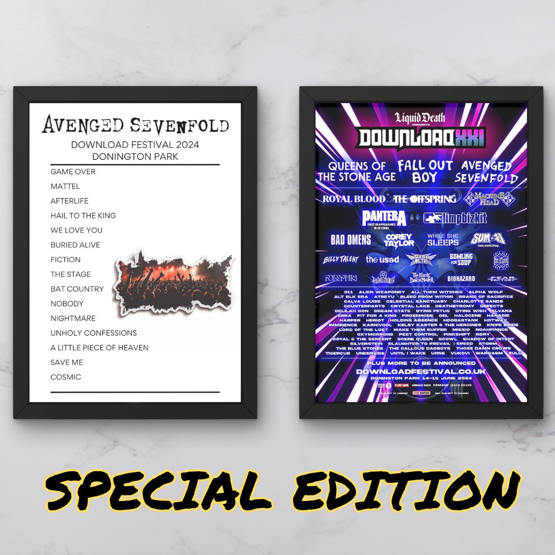 Download Festival 2024 Sunday - Sticker Setlist Bundles - Setlist