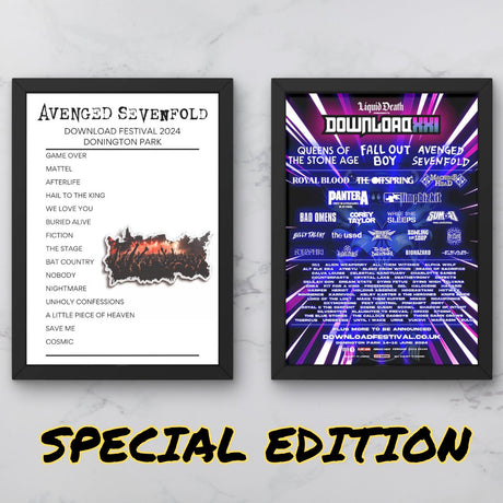 Download Festival 2024 Sunday - Sticker Setlist Bundles - Setlist