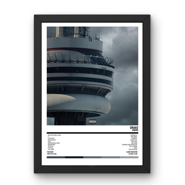 Drake - Views (2016) Poster - Setlist