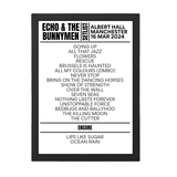 Echo & the Bunnymen Manchester March 16, 2024 Replica Setlist - Setlist