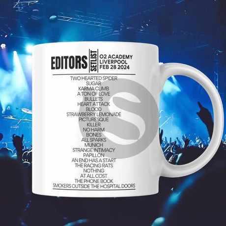 Editors Liverpool February 28 2024 Setlist Mug - Setlist