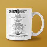 Eminem London Arena London February 10, 2001 Setlist Mug - Setlist