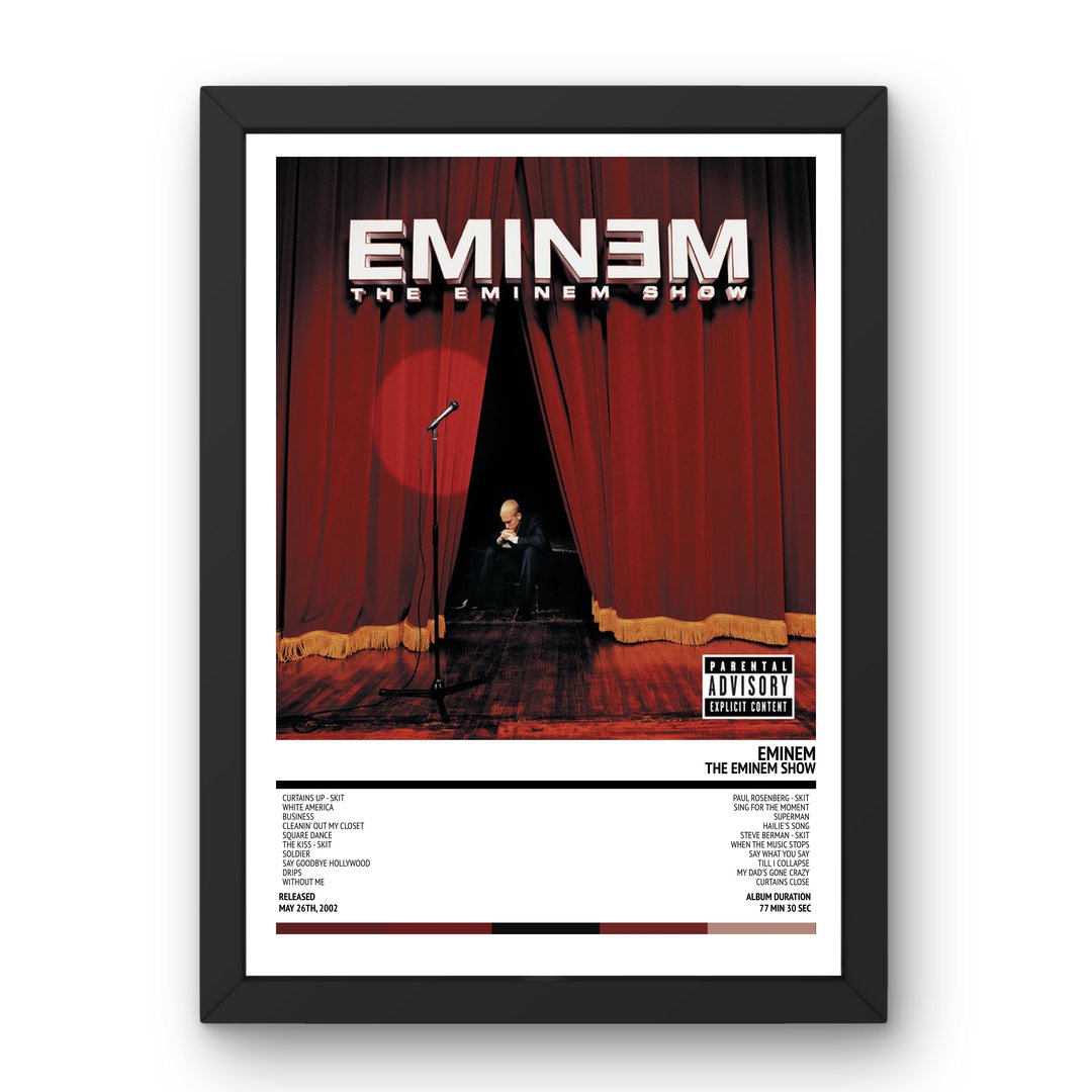 Eminem - The Eminem Show (2002) Poster - Setlist