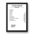 Enter Shikari Bramham Park Leeds 26 August 2011 Setlist Poster - Setlist