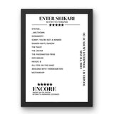 Enter Shikari O2 Academy Liverpool Liverpool 04 May 2013 Setlist Poster - Setlist