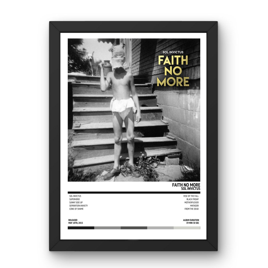 Faith No More - Sol Invictus (2015) Poster - Setlist