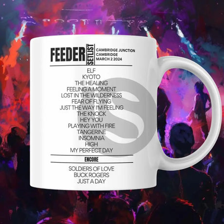 Feeder Cambridge Junction Cambridge March 2 2024 Setlist Mug - Setlist