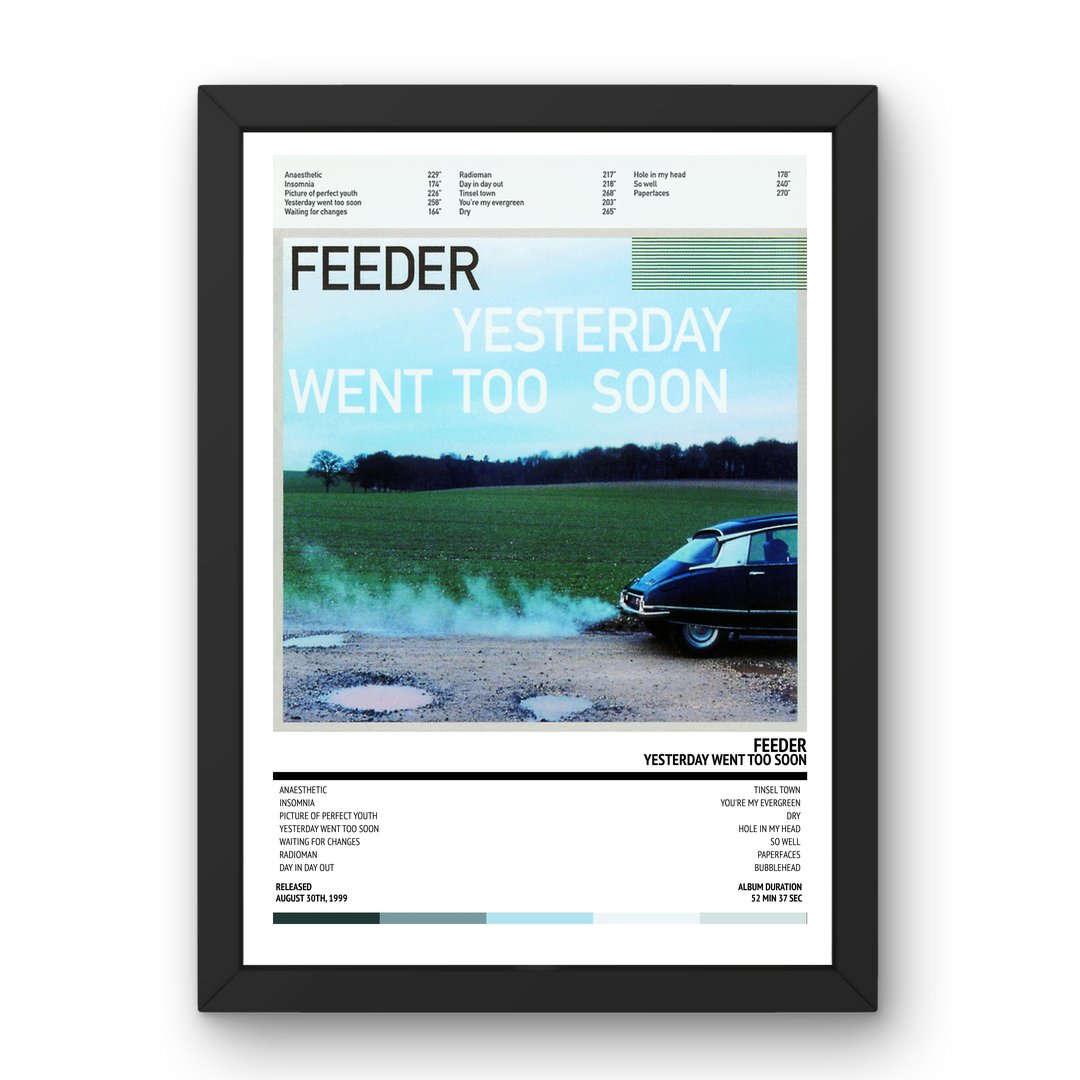 Feeder - Yesterday Went Too Soon (1999) Poster - Setlist