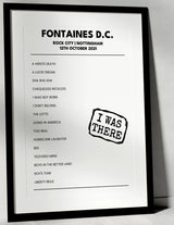 Fontaines D.C. 12th October 2021 Rock City Nottingham - I Was There - Setlist