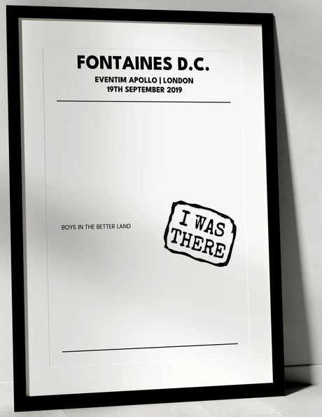 Fontaines D.C. 19th September 2019 Eventim Apollo London - I Was There - Setlist